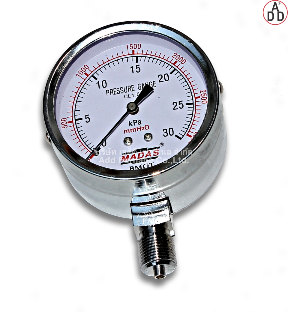 Low Pressure Guage Madas 0~30Kpa, 0~3000mmAq (1)